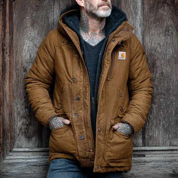Winter-Ready Long Windproof And Warm Down Hooded Jacket - Wayrates.com 
