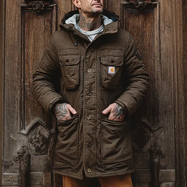 Winter-Ready Hooded Jacket With Detachable Liner For Outdoor Adventures - Wayrates.com 