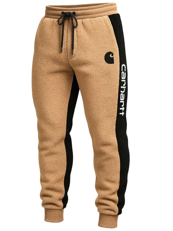 Carhartt Men's Vintage Embroidered Fleece Contrast Jogger Pants - Wantbright.com 