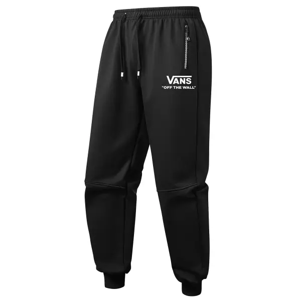 Men's Vintage Off The Wall Fleece Warm Thickened Sherpa Cuffed Casual Sweatpants - Wayrates.com 