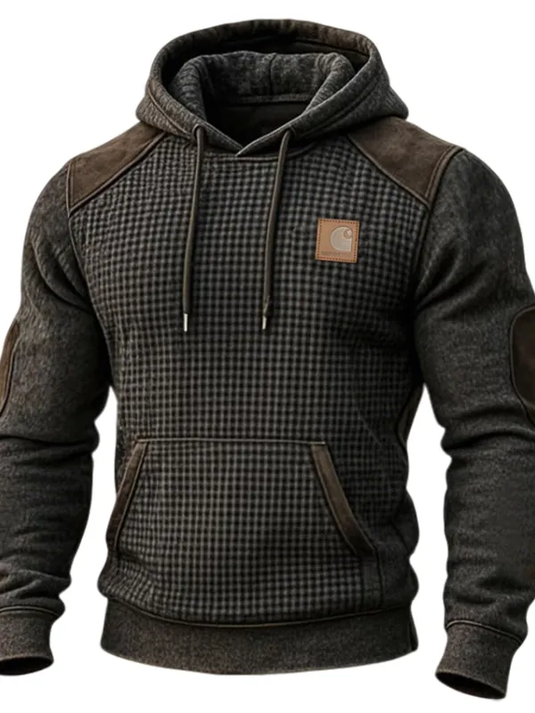 Carhartt Men's Vintage Western Waffle Panel Hoodie - Simplyion.com 