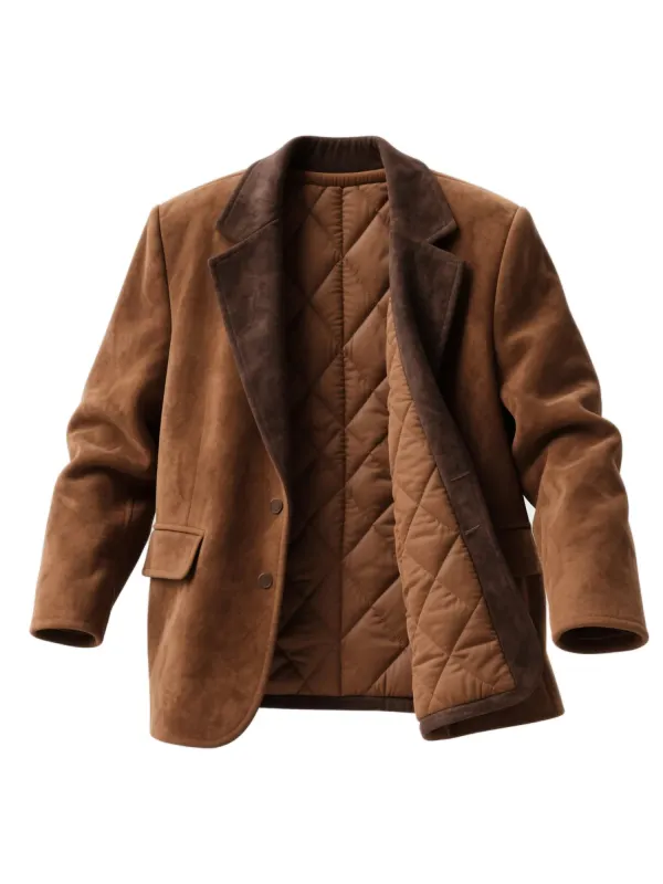 Men's Western Vintage Suede Padded Jacket - Hoplady.chimpone.com 