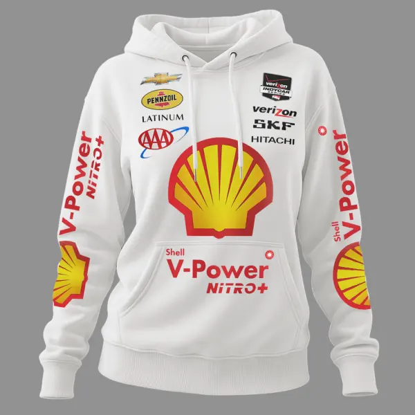 Women's 2025 Newest Retro Racing Print Red Oversized Hoodie - Wayrates.chimpone.com 