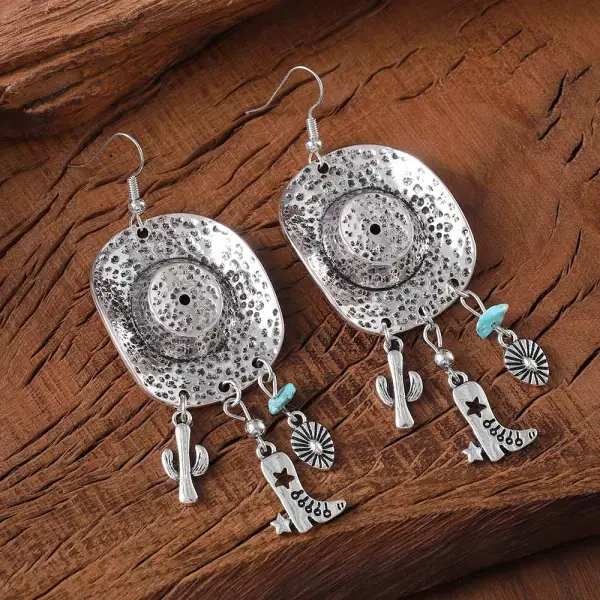 Women's Vintage Western Cowgirl Ethnic Bohemian Tassel Earrings - Wayrates.com 