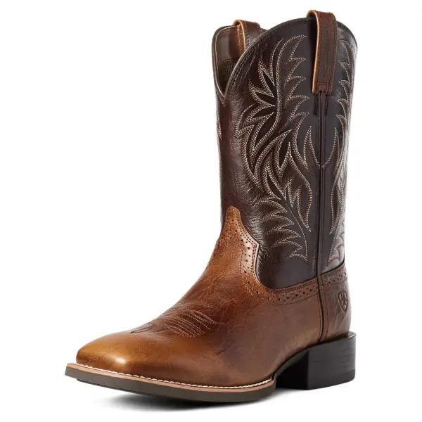 Men's Western Cowboy Intricate Embroidery Boots - Upgradecool.com 