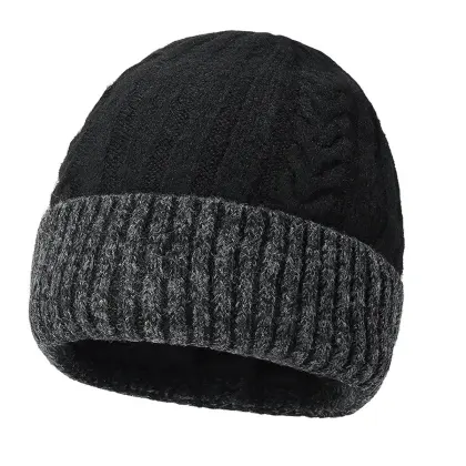 Unisex Winter Cable Knit Beanie Hat Stylish And Warm Headwear