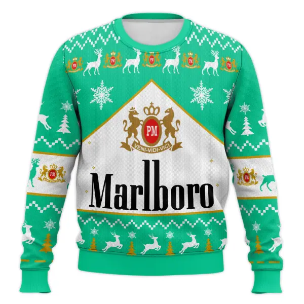 Racing-inspired Print Christmas Ugly Sweatshirt Crew Neck Pullover - Wayrates.com 