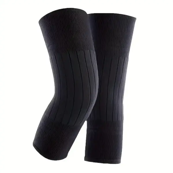 Unisex Winter Knit Plush Knee Braces Leg Warmer Men Women Thicken Knee Pads Sleeves Thermal Knee Warmers - Wayrates.com 