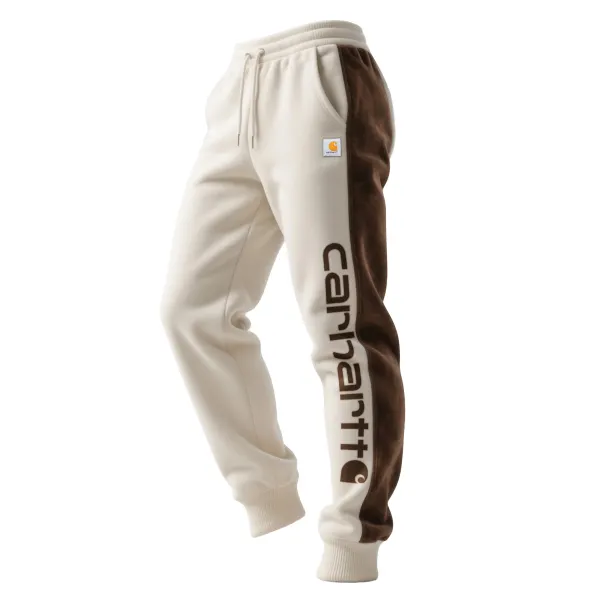 Men's Retro Hoodie With Contrasting Fabric And Suede Cut, Loose-fitting Waist, Slim-fitting Long Trousers/sweatpants - Wayrates.com 