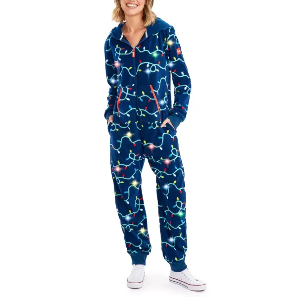 Women's String Of Lights Light Up Jumpsuit - Wayrates.com 