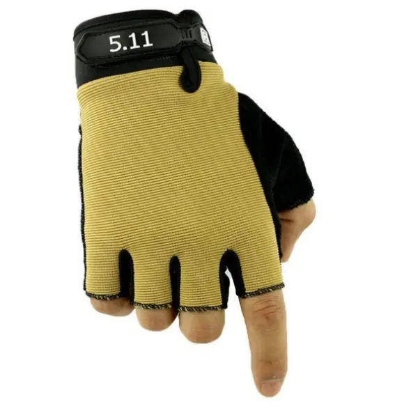 Half-finger gloves men and women tactical outdoor riding wear-resistant non-slip training driving gloves sports mountaineering fighting fitness - Elementnice.com 