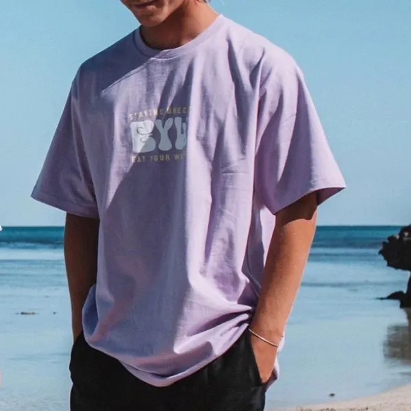 Modern Casual Printed Color Short Sleeve Shirt - Craftshock.com 