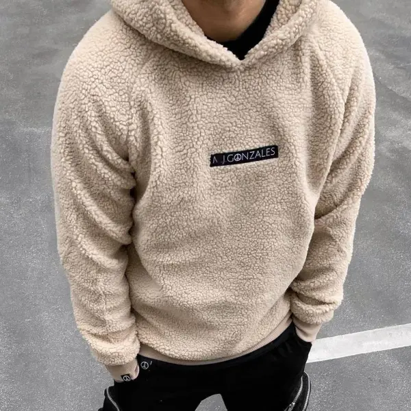 Men's Modern Long Sleeve Printed Colour Hoodie - Sunhopebloom.com 
