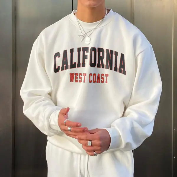Men's Retro California Oversized Sweatshirt - Wayrates.com 