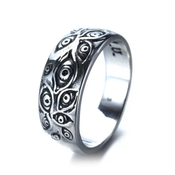 Europe And The United States Wish Amazon Devil's Eye Ring God's Eye Ring Retro Hip-hop Punk Style Gothic Style - Localziv.com 