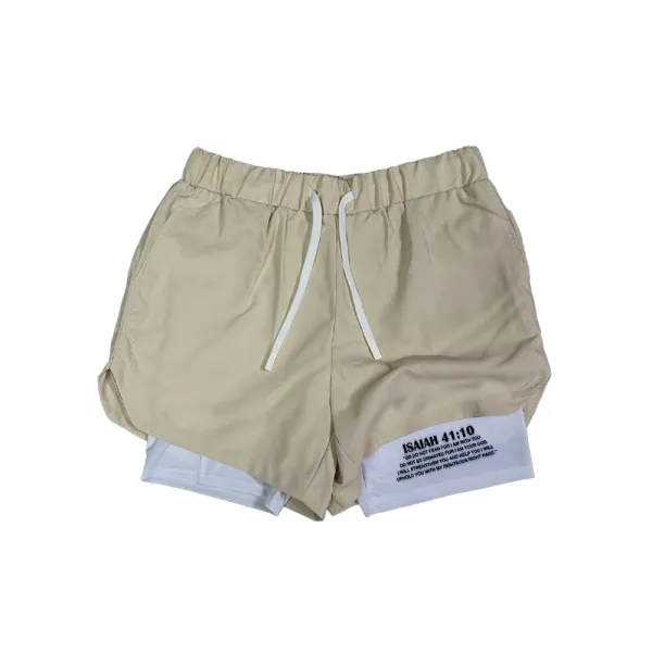 Isaiah 41:10 Performance Shorts - Faciway.com 