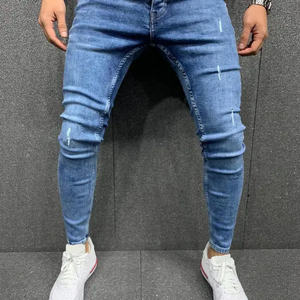 Men's Feet Stretch Jeans - Keymimi.com 