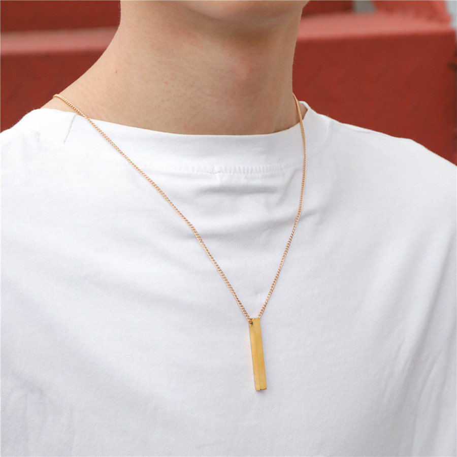 

Hip Hop Geometric Stainless Steel Pendant Necklace