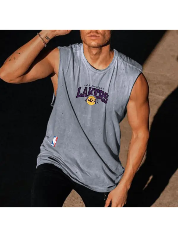 Unisex Lakers NBA Sleeveless Top - Ootdmw.com 