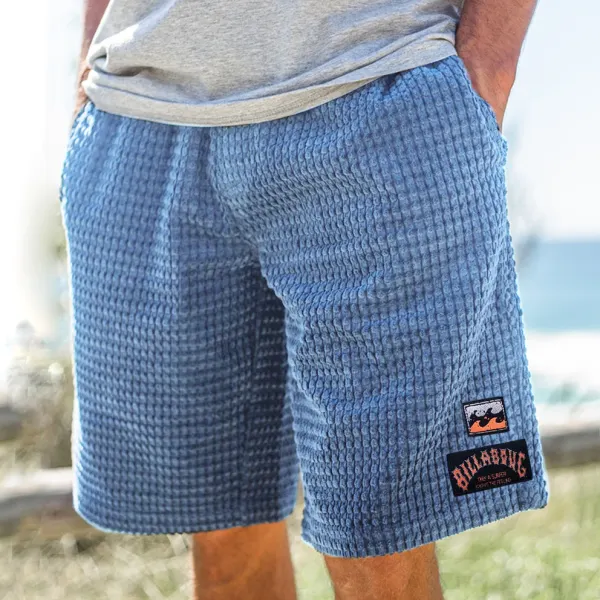 Vintage Men Billabong Print Surf Shorts Vacation Casual Comfortable Beach Shorts - Nicheten.com 