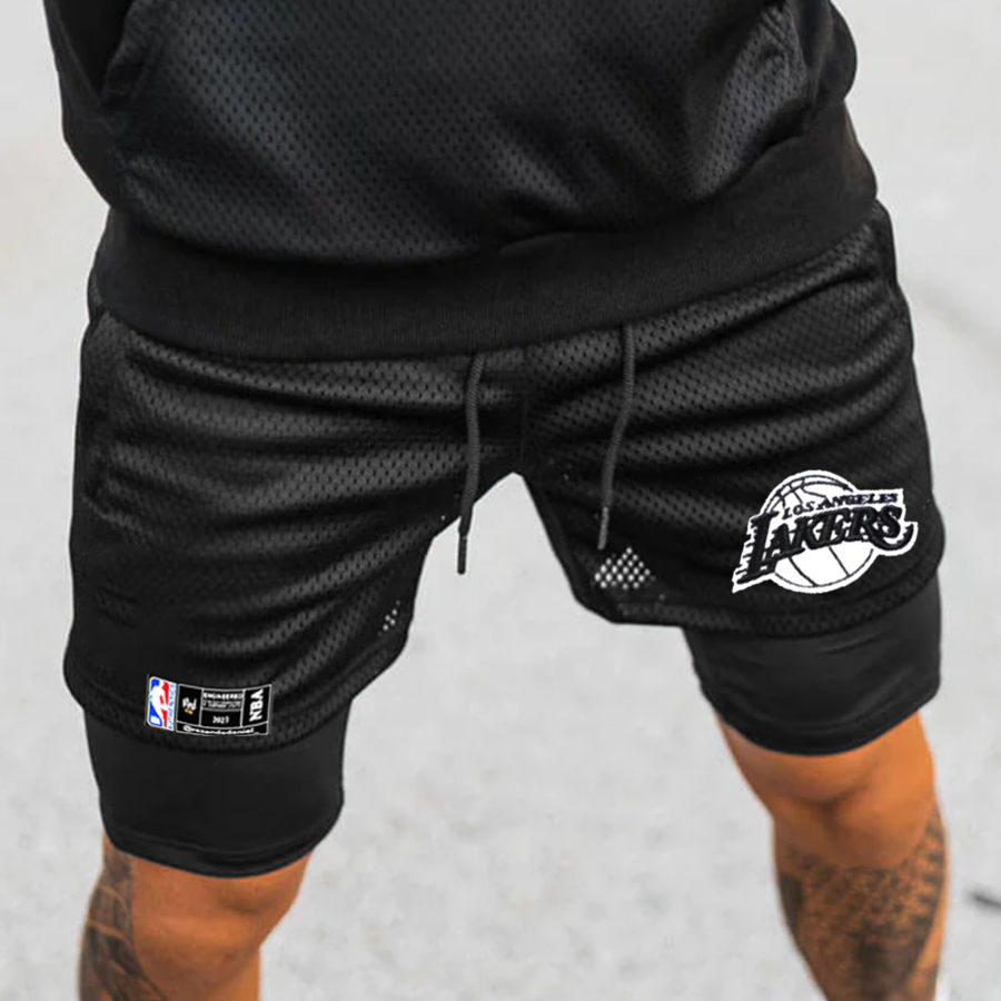 

Men's Lakers Basketball Mesh Performance Shorts