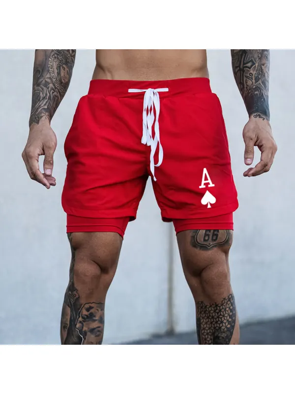 Men's Poker A Shorts Performance Shorts - Ootdmw.com 