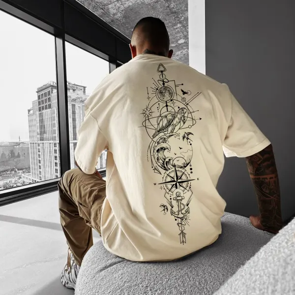 Sun Moon Star Ocean Oversize Tee - Mobivivi.com 