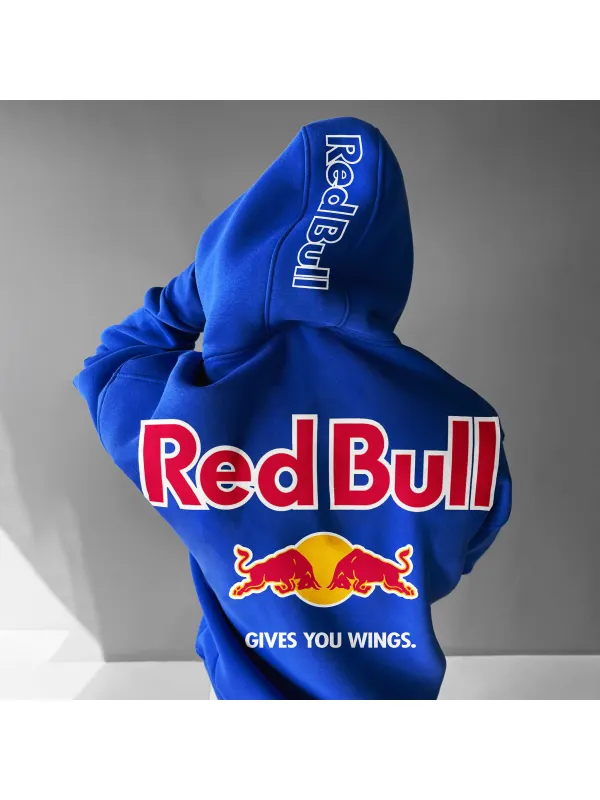 Oversized Bull Drink Hoodie - Spiretime.com 