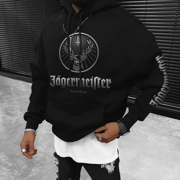 Oversized Jagermeister Hoodie - Elementnice.com 