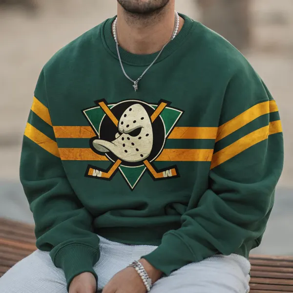 Men's Vintage Mighty Ducks Casual Sweatshirt - Elementnice.com 