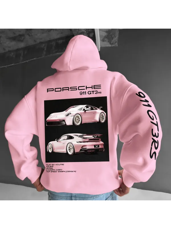 Oversize Sports Car 911 GT3RS Hoodie - Timetomy.com 