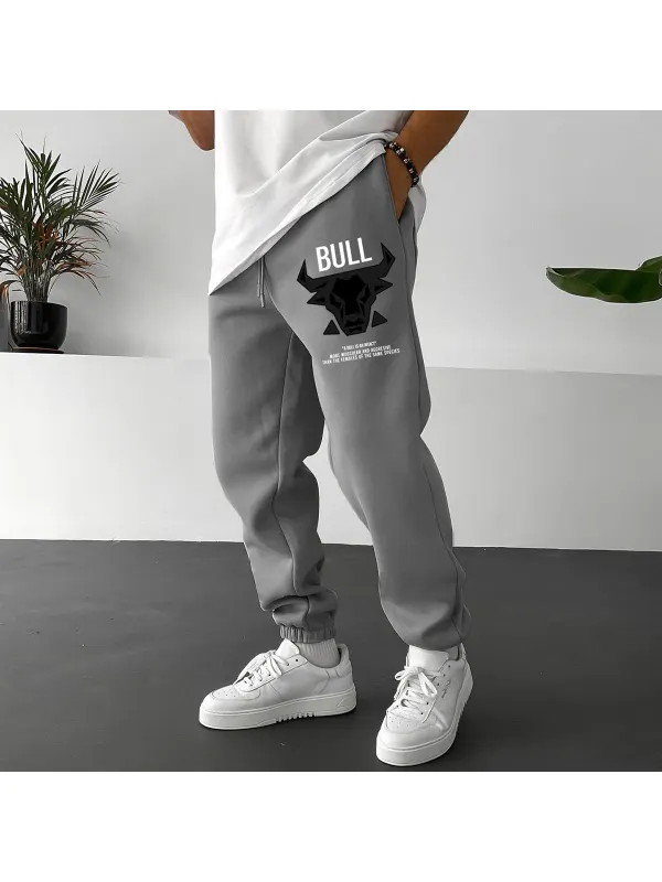Men's Casual Bull Sweatpants - Ootdmw.com 