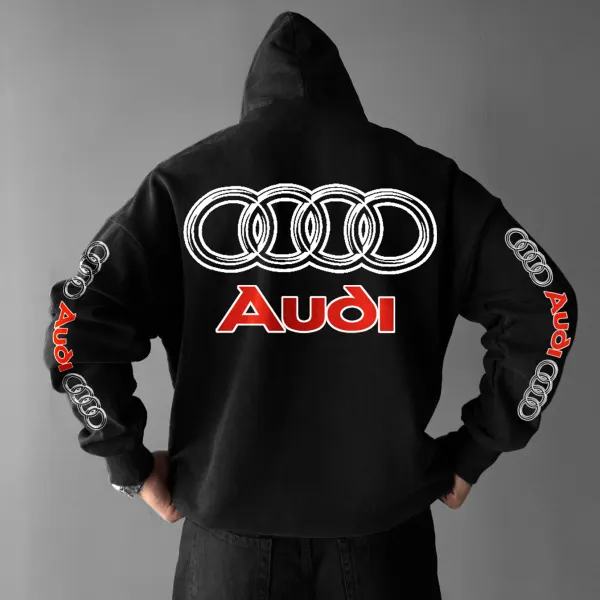 Oversize Sports Car Audi Print Hoodie - Trisunshine.com 