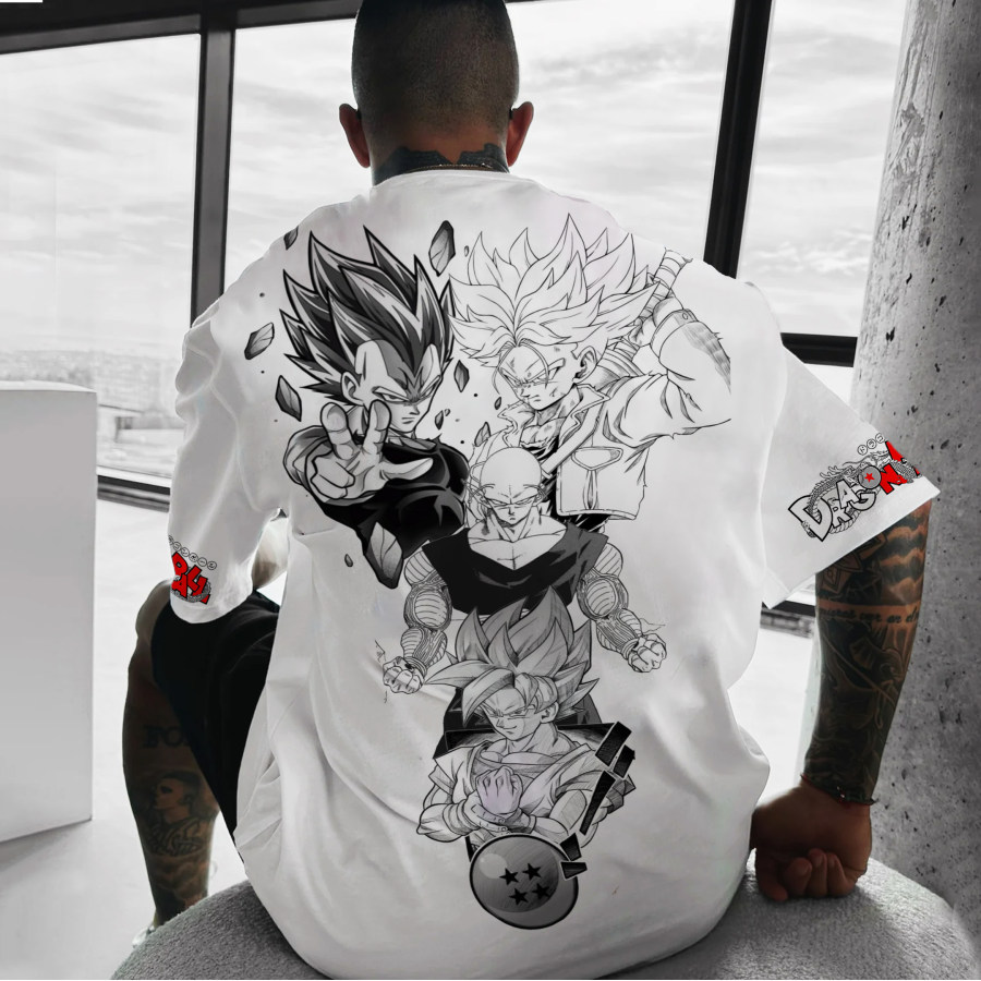 

Unisex Oversized DBZ Anime Printed T-shirt