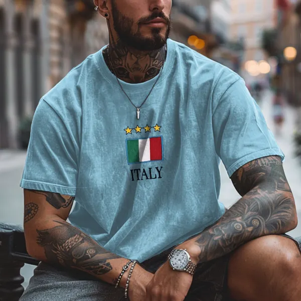 Unisex Vintage Italian T-Shirt - Dozenlive.com 