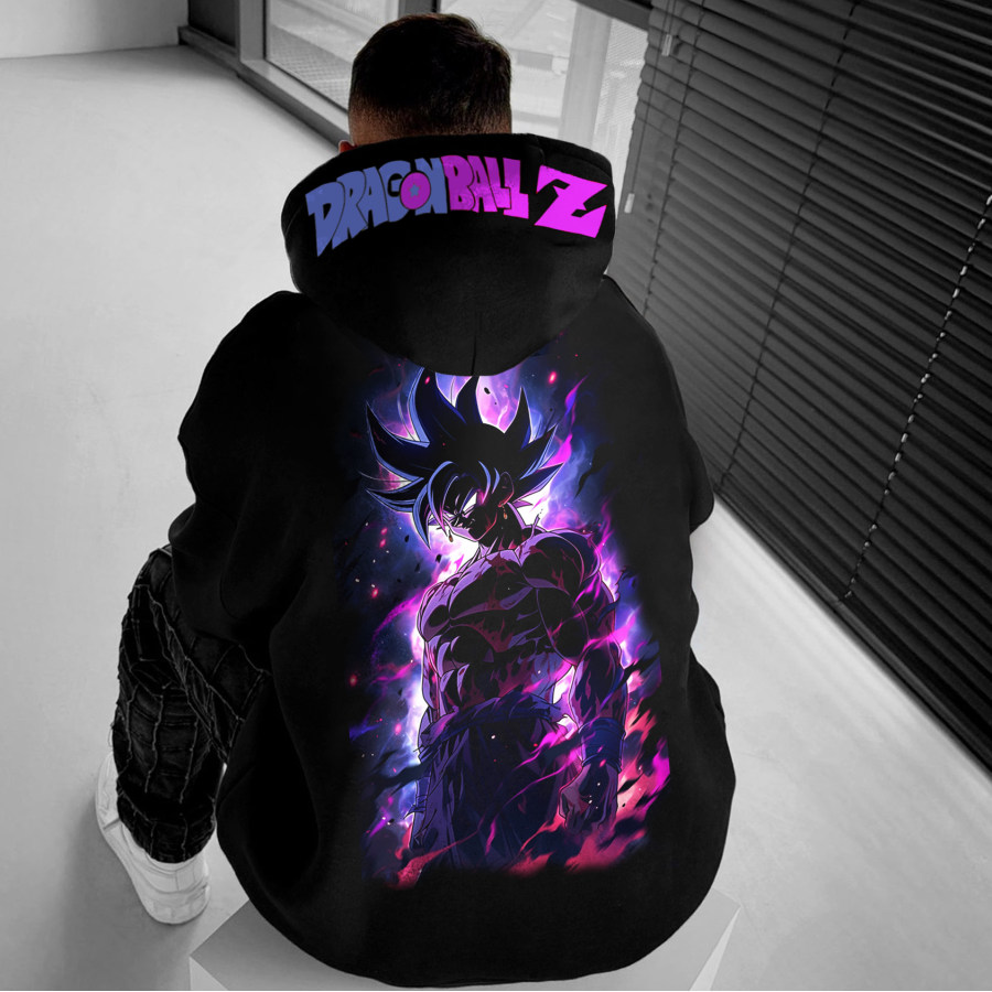 

Unisex Anime Print Oversized Hoodie