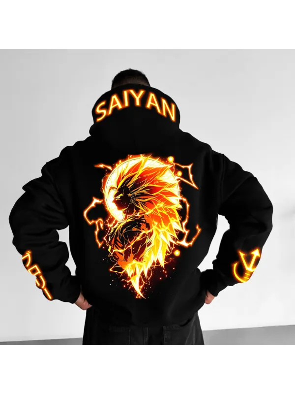 Unisex Anime Oversized Hoodie - Aptkoi.com 