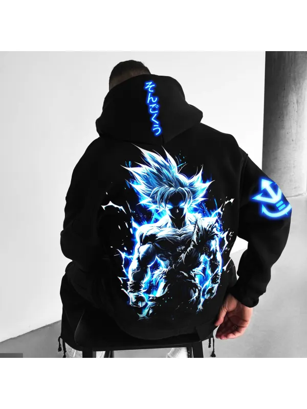 Unisex Anime Casual Printed Gift Oversized Warm Hoodie - Aptkoi.com 