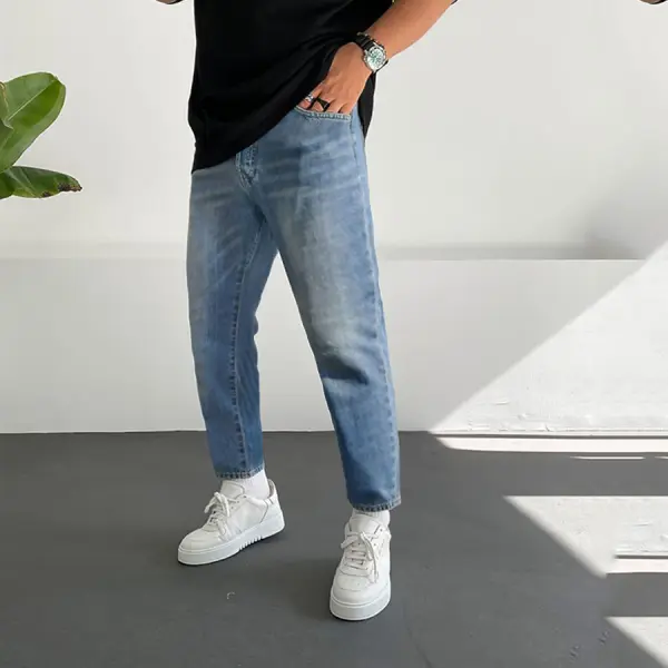 Men's Basic Stretch Jeans - Nicheten.com 
