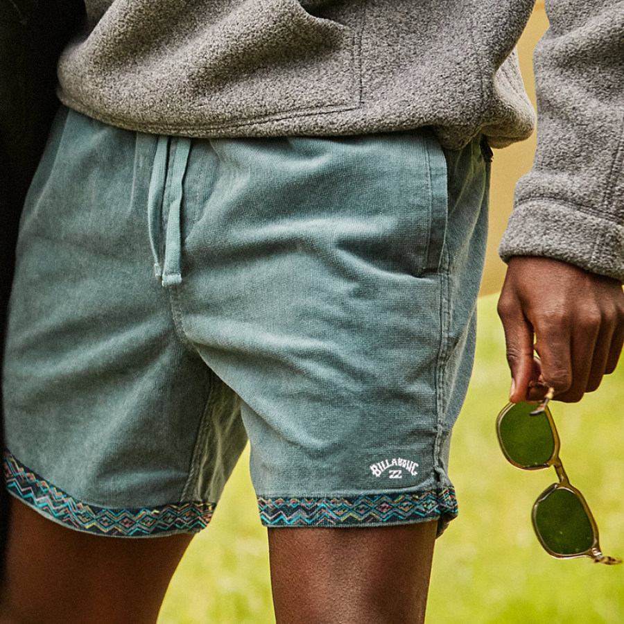 

Casual Printed Men's Lace-up Shorts