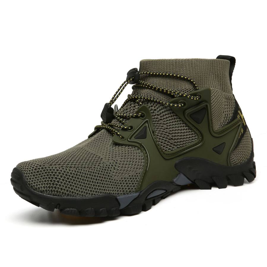 

Men's Outdoor Leisure Large Size Flying Woven Hiking Shoes