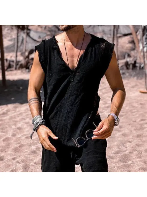 Summer Style Cotton And Linen T-shirt - Anrider.com 