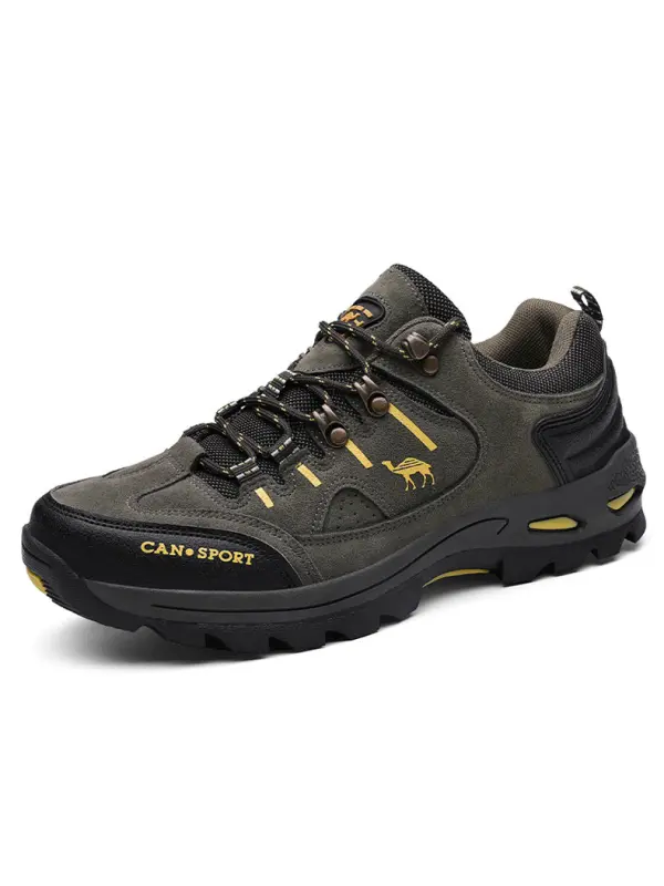 Men's Soft Stitching Non-slip Hiking Shoes - Aptkoi.com 