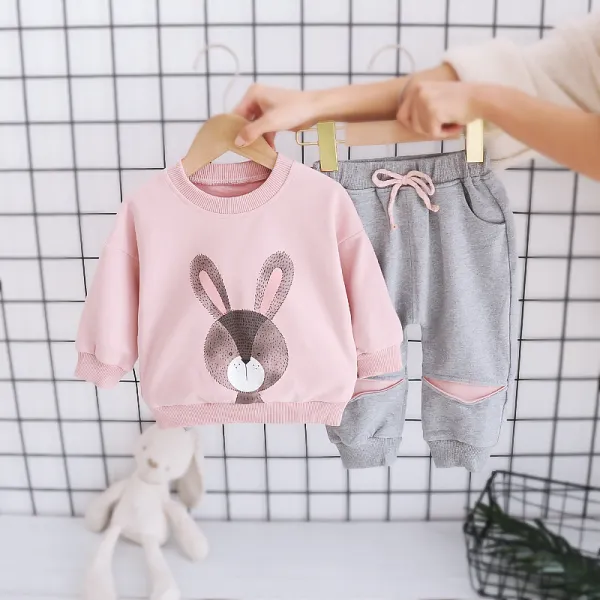 【12M-4Y】Girls Big Ears Rabbit Suit - Popopieshop.com 
