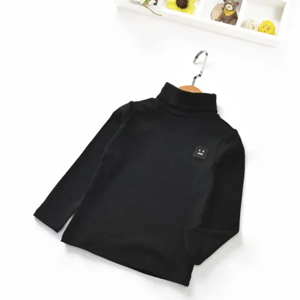 【18M-6Y】Girls Long Sleeve Smiley Print T-shirt - Popopieshop.com 