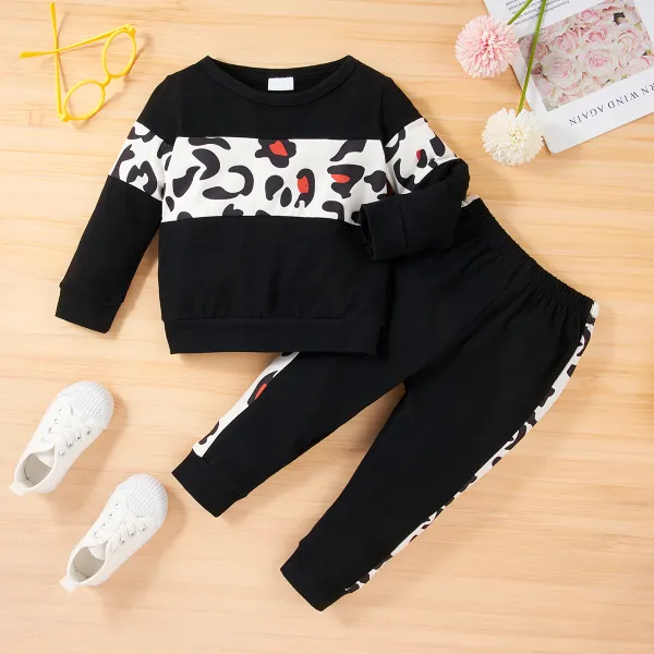 【12M-4Y】Kids Fashion Sweatshirt and Pants Set - Popopieshop.com 