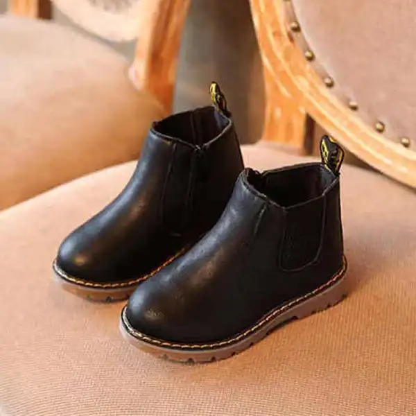【1Y-9Y】Kids Fashion Boots Trendy Boys And Cotton Martin Boots Only $6.99 - Popopieshop.com 