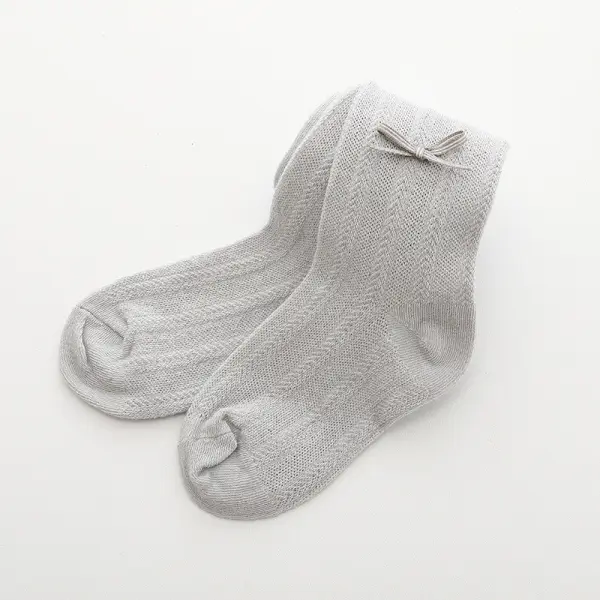 【0Y-5Y】Girls Thin Bow Leggings - Popopieshop.com 