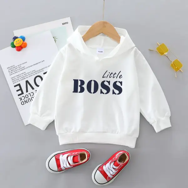 【18M-6Y】Boy Letter Prints Cotton Hooded Sweatshirt Only $9.99 - Popopiearab.com 