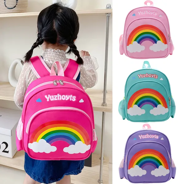 Unisex Kids Rainbow Print Backpack - Popopieshop.com 